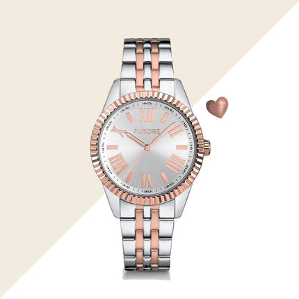 La Mia Vita Uhr in Roségold und Silber