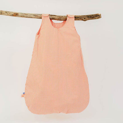 Gingham-Sommerschlafsack aus Bio-Baumwolle