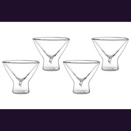 DOPPELWANDIGE 200-ML-EISBECHER/GLÄSER – 4ER-SET