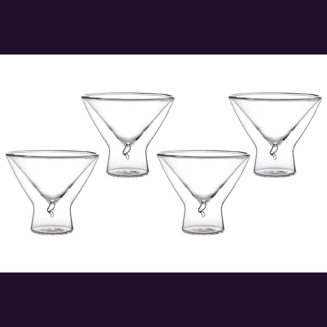 DOPPELWANDIGE 200-ML-EISBECHER/GLÄSER – 4ER-SET