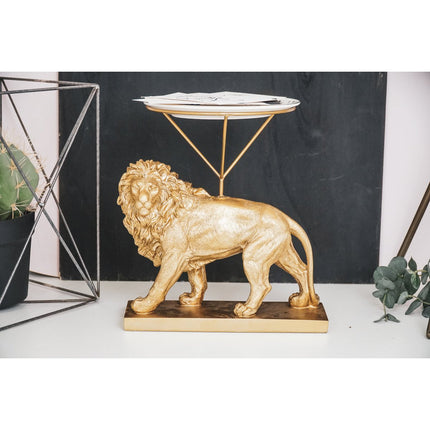 Housevitamin Lion Tellerhalter – Gold – 20 x 30 x 27 cm