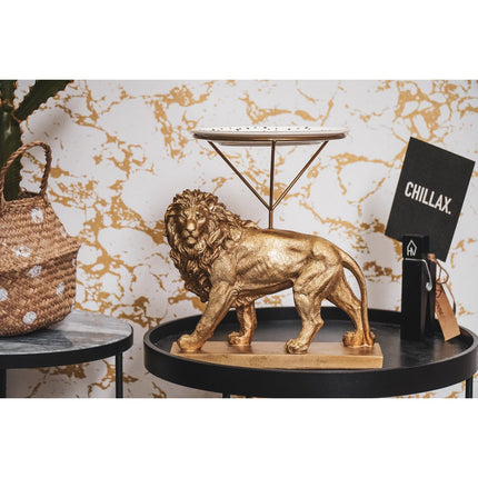 Housevitamin Lion Tellerhalter – Gold – 20 x 30 x 27 cm