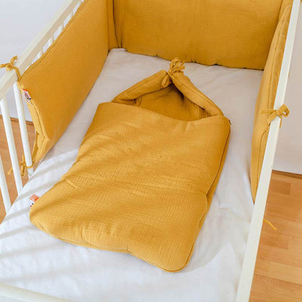 Babynest aus honigfarbener Bio-Baumwolle