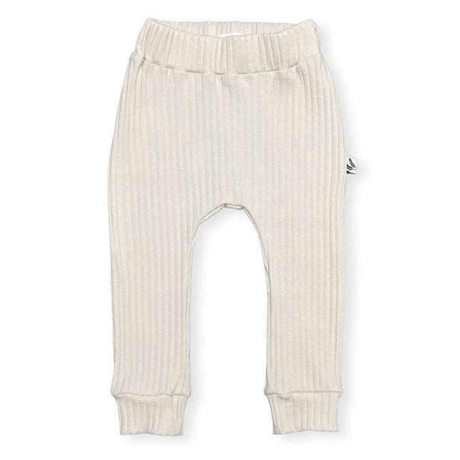 Jogginghose Breitripp naturbeige