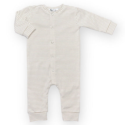 Playsuit kleine Streifen Elfenbein